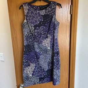 Connected Apparel purple dress
